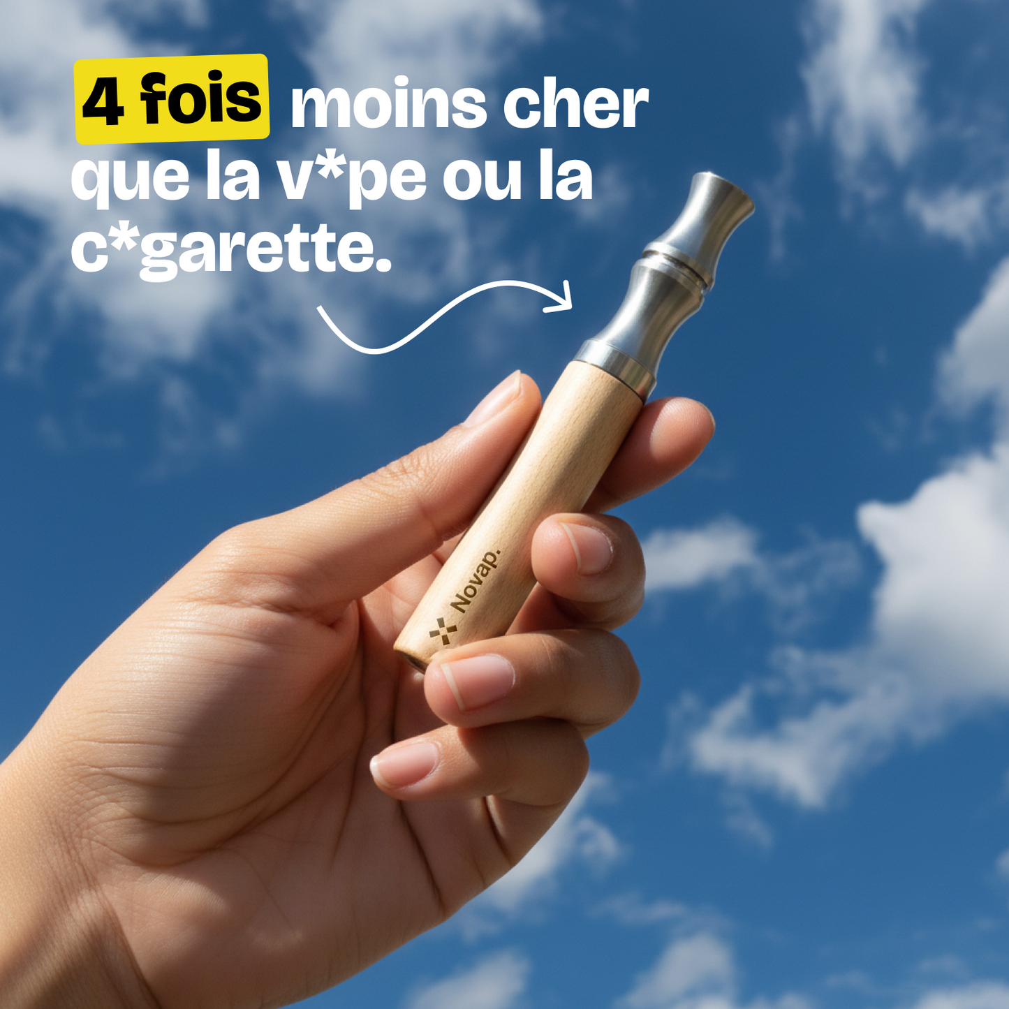 Inhalateur Novap naturel en bois